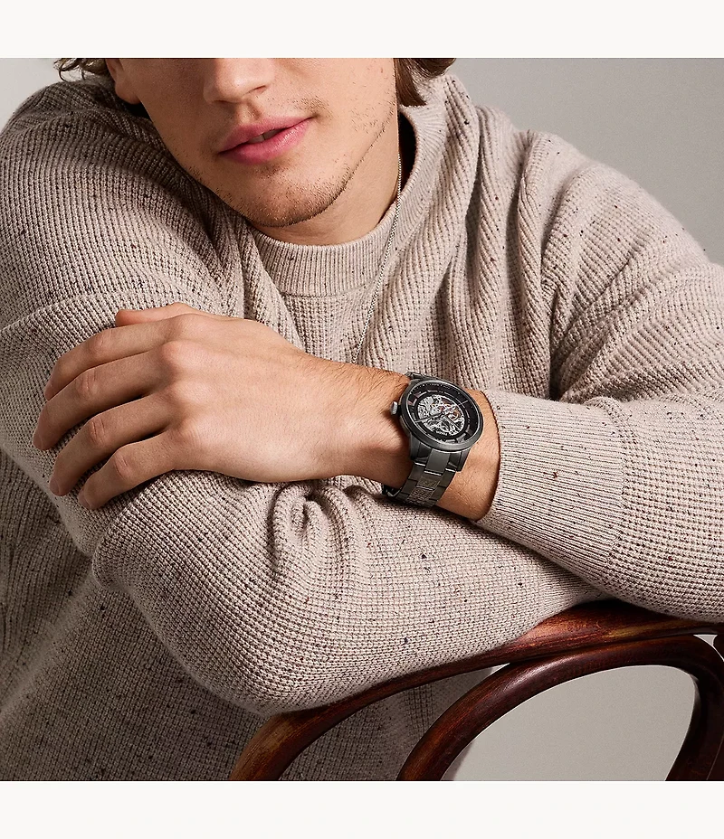 Townsman Automatic Smoke Stainless Steel Watch