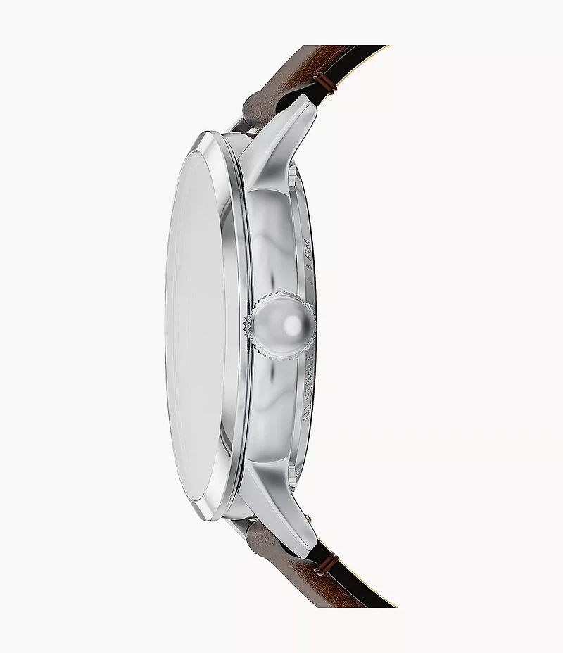 Townsman Automatic Brown Leather Watch