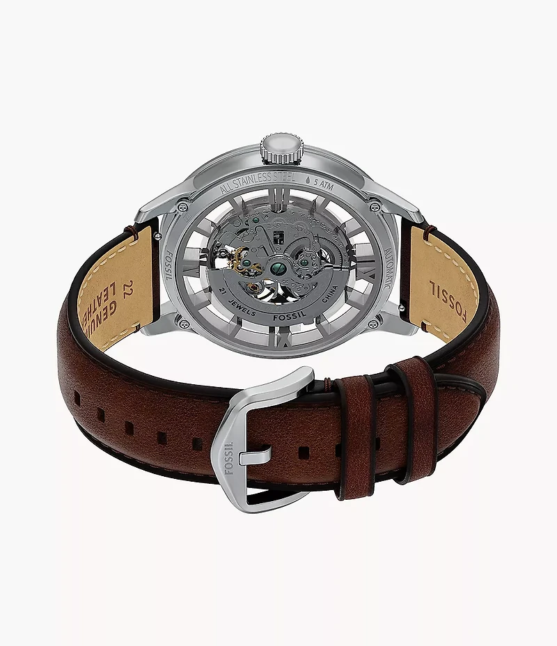 Townsman Automatic Brown Leather Watch