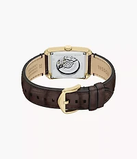Carraway Automatic Brown Croco Leather Watch