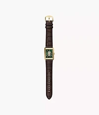 Carraway Automatic Brown Croco Leather Watch