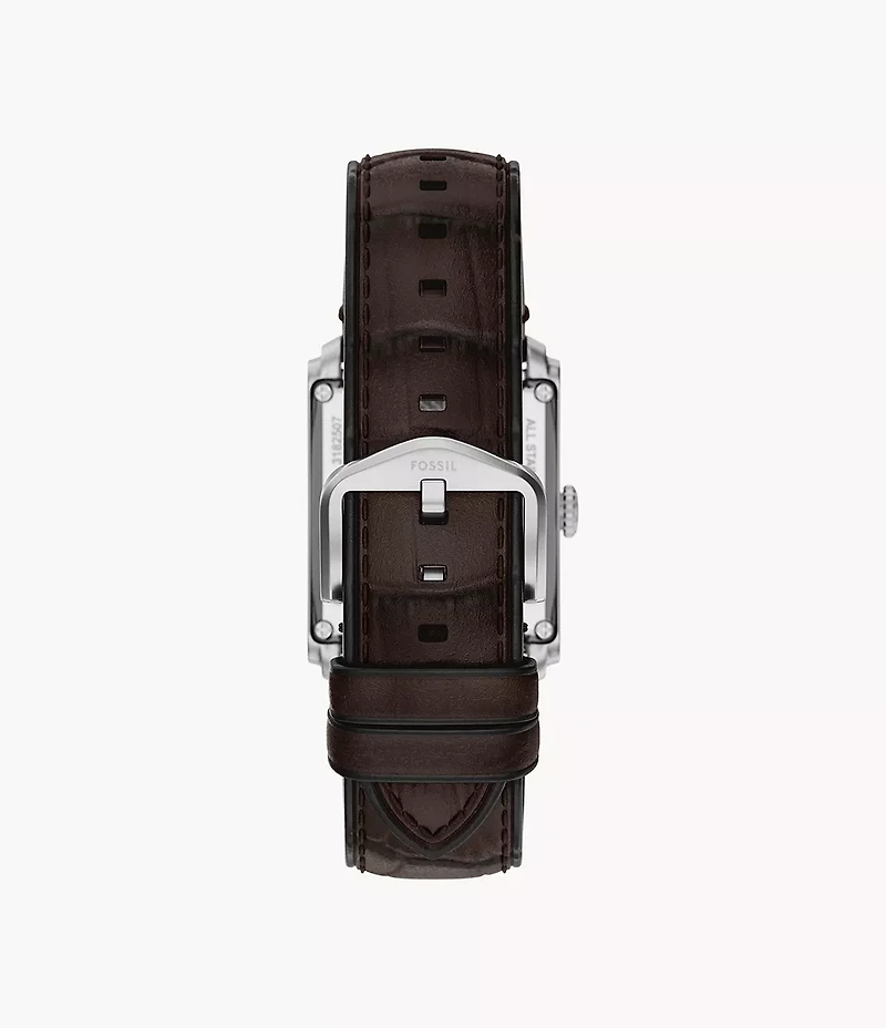 Carraway Automatic Brown Croco Leather Watch