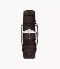 Carraway Automatic Brown Croco Leather Watch