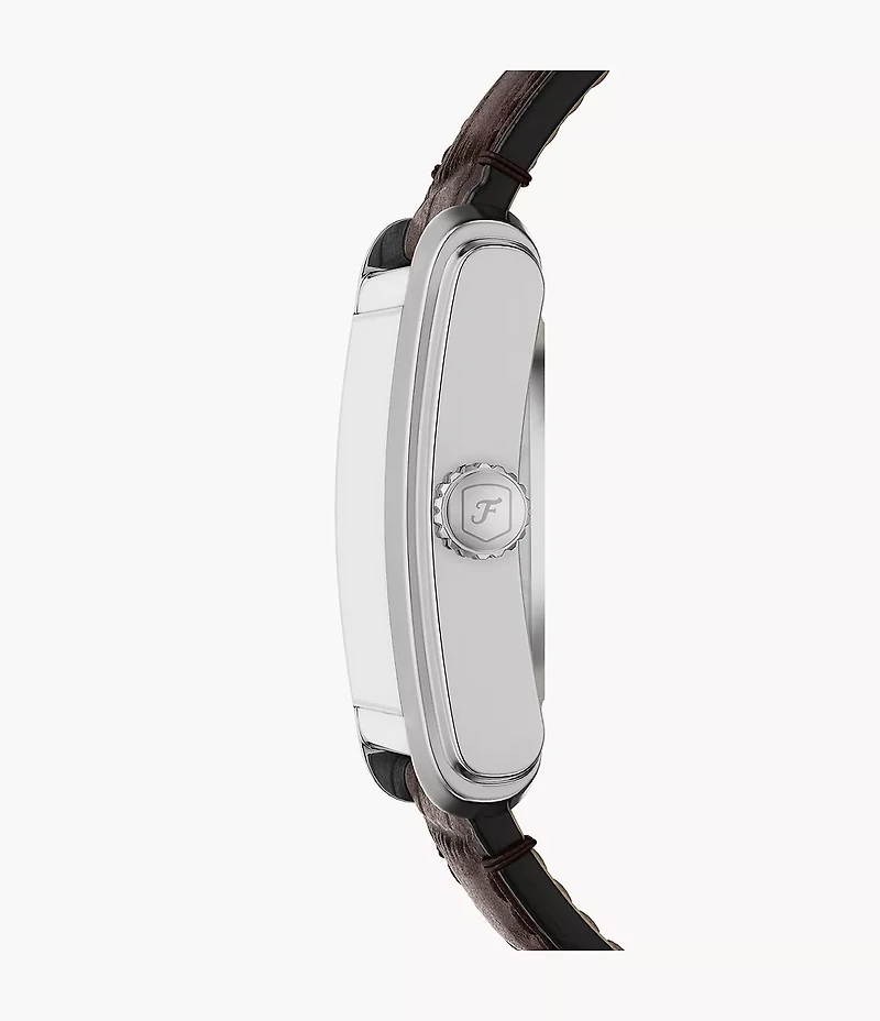 Carraway Automatic Brown Croco Leather Watch