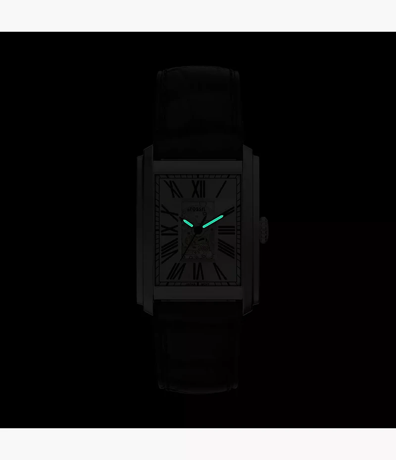 Carraway Automatic Brown Croco Leather Watch