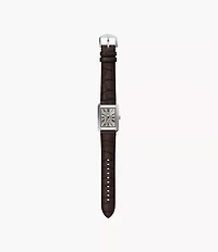 Carraway Automatic Brown Croco Leather Watch