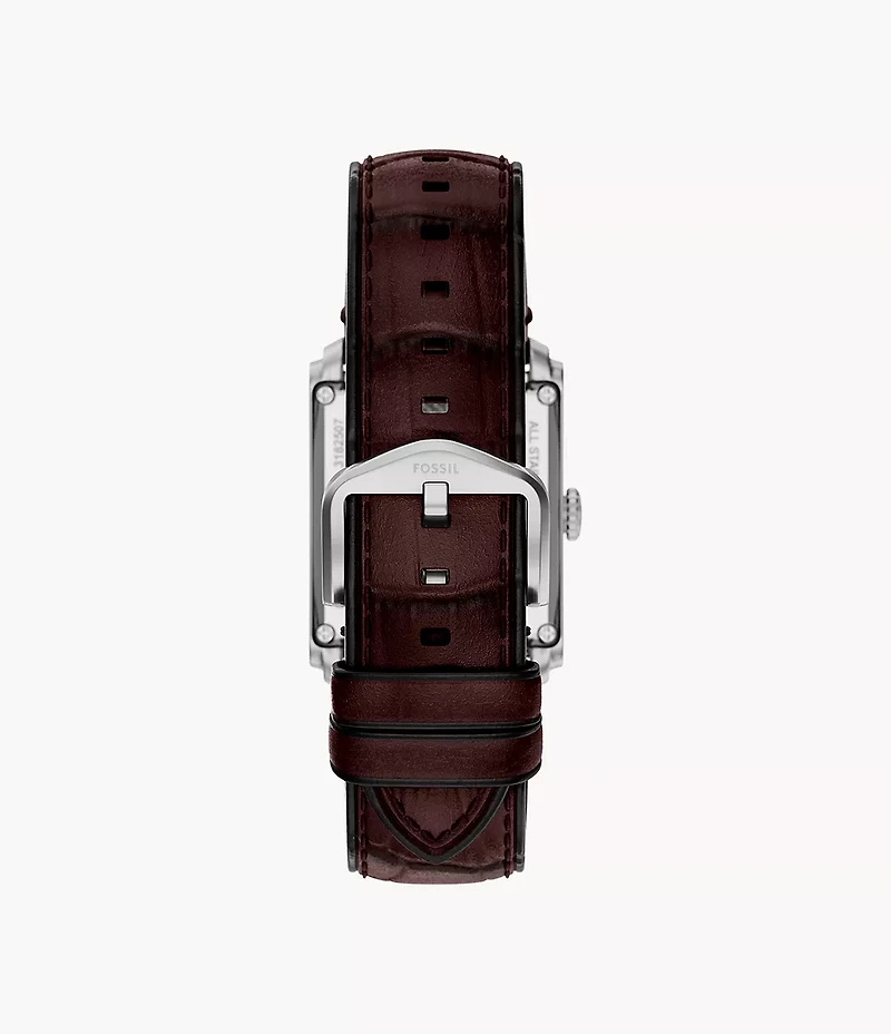 Carraway Automatic Brown Croco Leather Watch