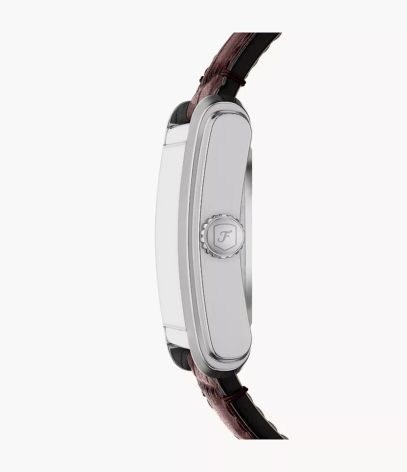 Carraway Automatic Brown Croco Leather Watch