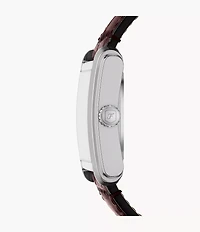 Carraway Automatic Brown Croco Leather Watch