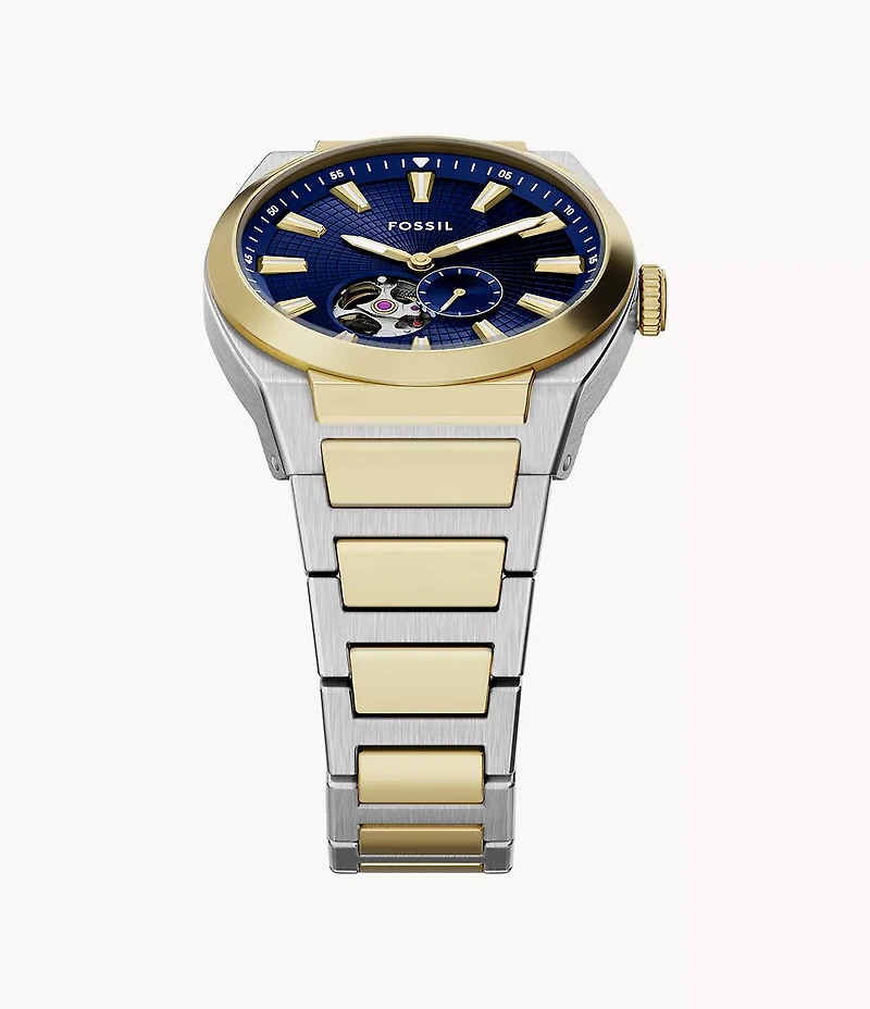 Everett Automatic Two-Tone Stainless Steel Watch