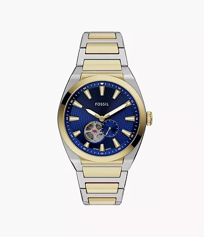 Everett Automatic Two-Tone Stainless Steel Watch