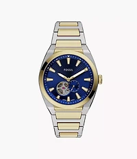 Everett Automatic Two-Tone Stainless Steel Watch