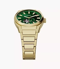 Everett Automatic Gold-Tone Stainless Steel Watch