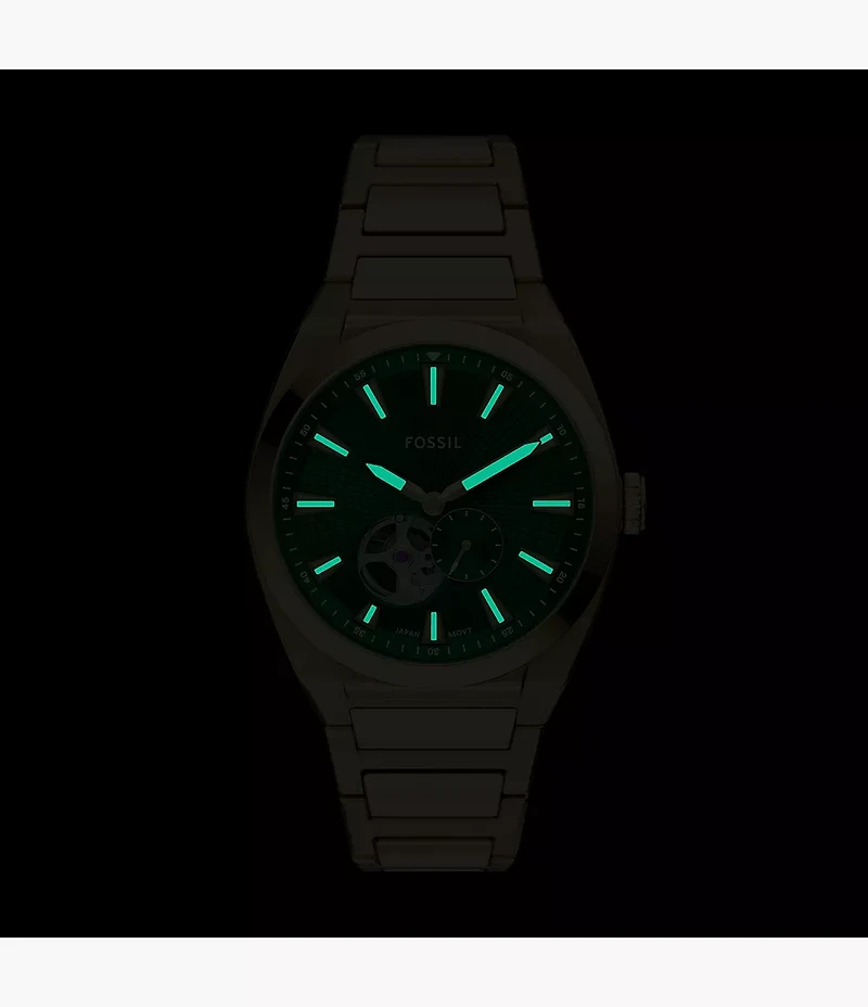 Everett Automatic Gold-Tone Stainless Steel Watch