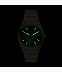 Everett Automatic Gold-Tone Stainless Steel Watch