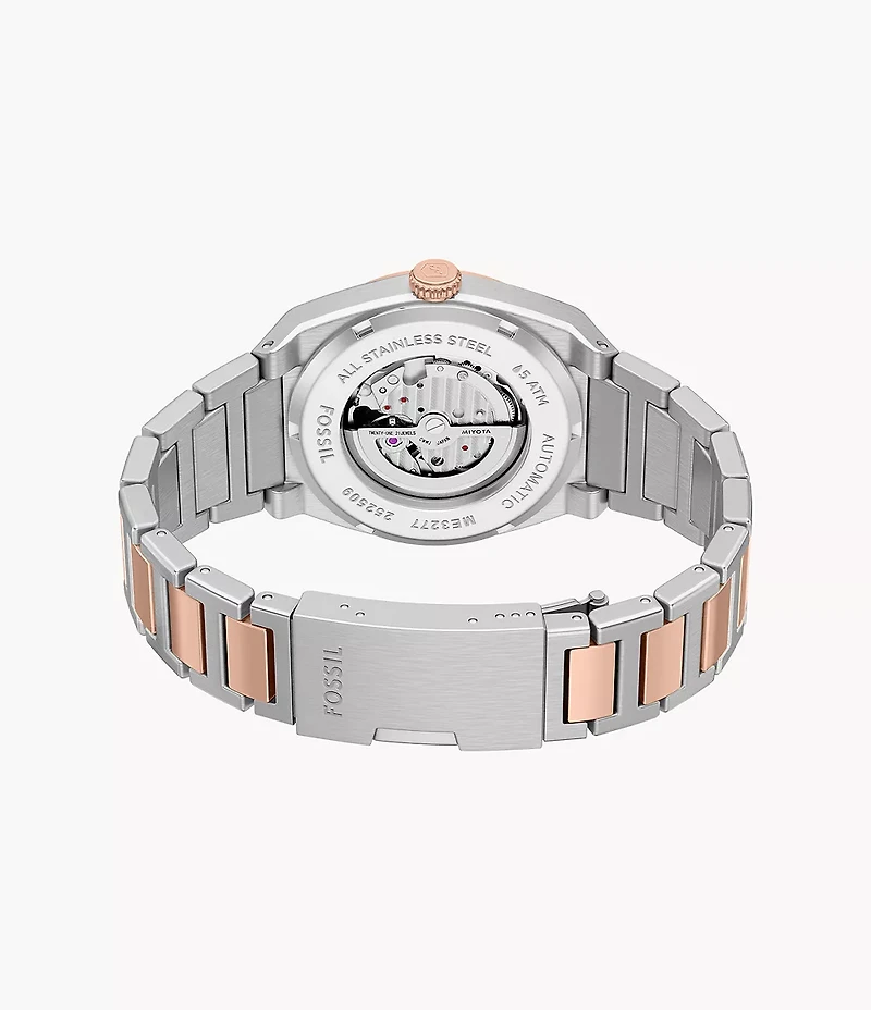 Everett Automatic Two-Tone Stainless Steel Watch