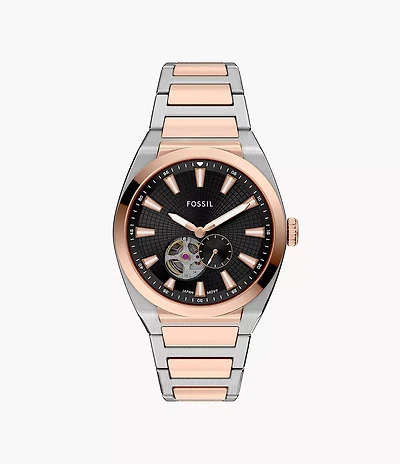 Everett Automatic Two-Tone Stainless Steel Watch