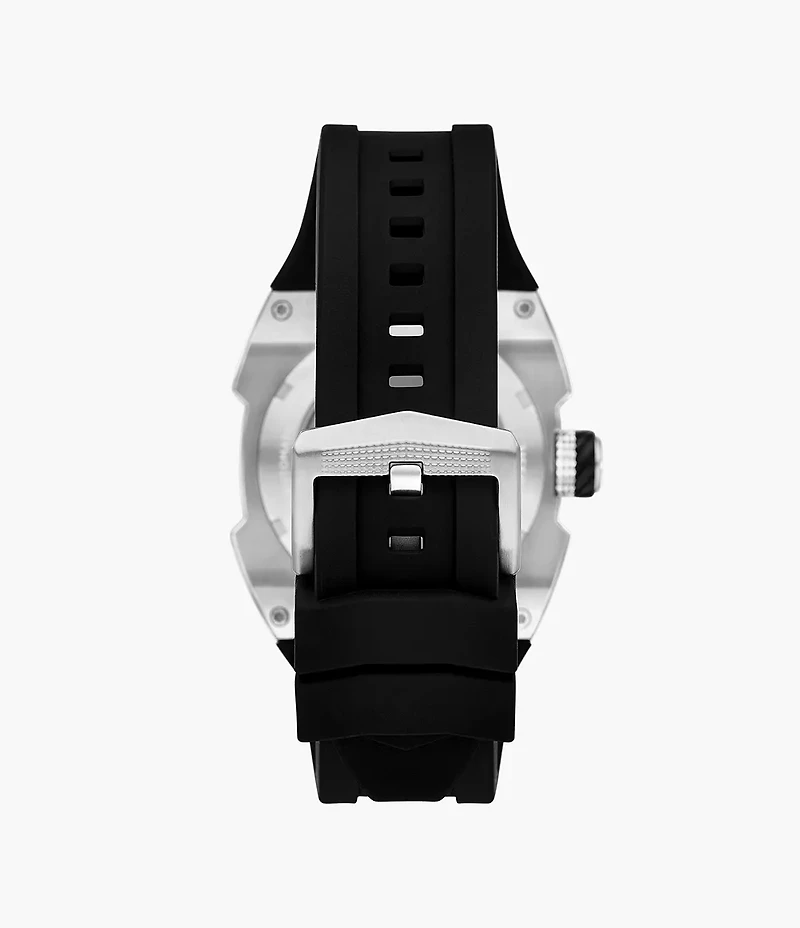 Machine X1 42mm Automatic Black Silicone Watch