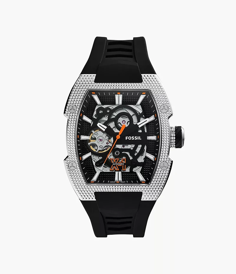 Machine X1 42mm Automatic Black Silicone Watch