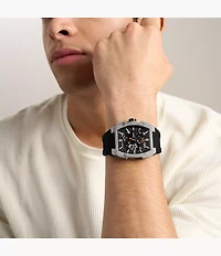 Machine X1 42mm Automatic Black Silicone Watch