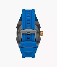 Machine X1 42mm Automatic Blue Silicone Watch