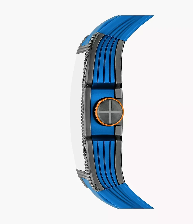 Machine X1 42mm Automatic Blue Silicone Watch