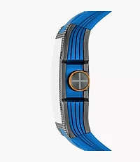 Machine X1 42mm Automatic Blue Silicone Watch