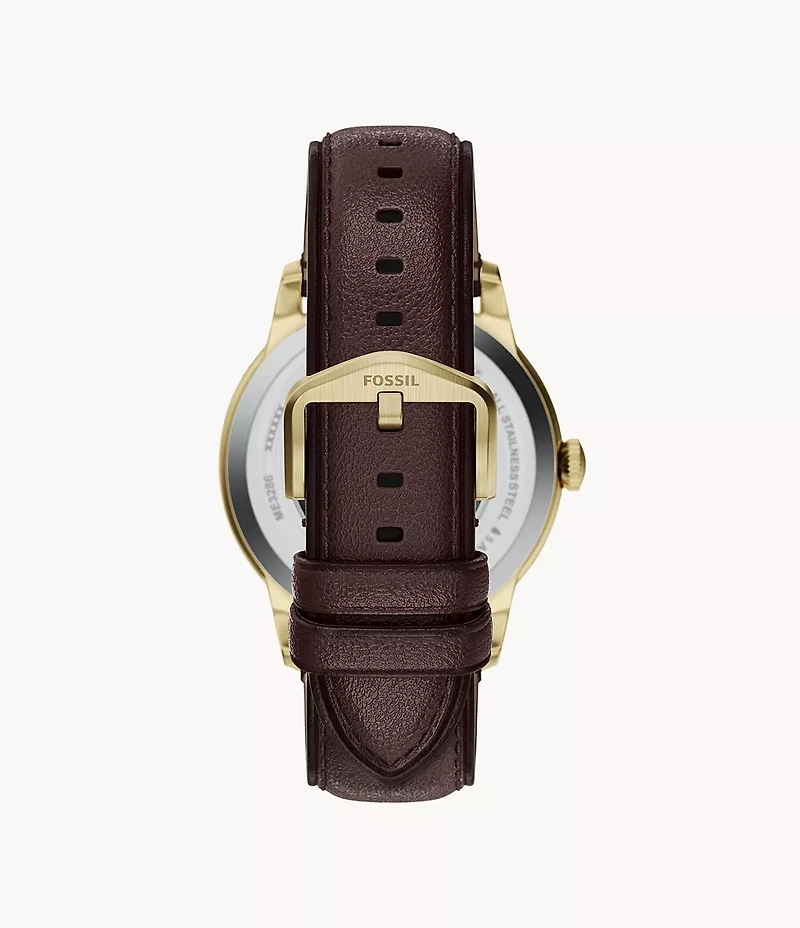 Townsman 44mm Automatic Brown Leather Watch