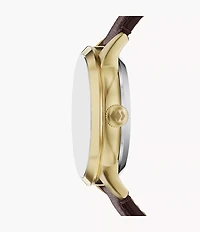 Townsman 44mm Automatic Brown Leather Watch