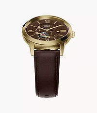 Townsman 44mm Automatic Brown Leather Watch