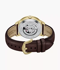 Townsman 44mm Automatic Brown Leather Watch