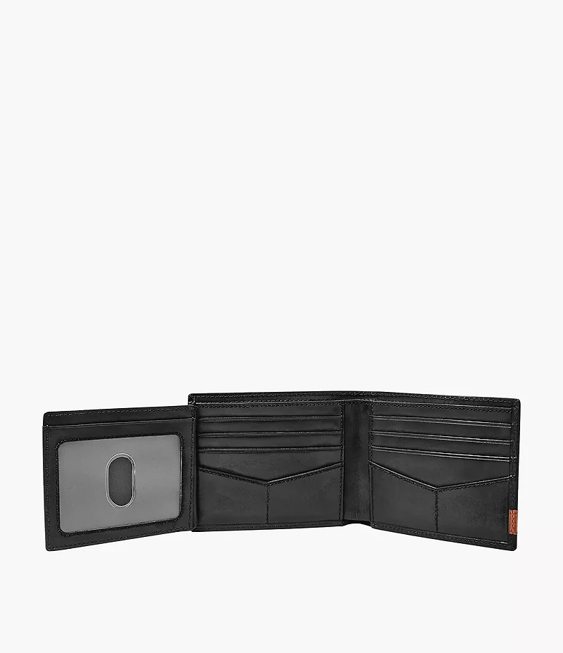 Quinn Leather Flip ID Bifold Wallet
