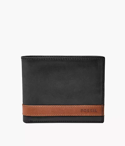 Quinn Leather Flip ID Bifold Wallet