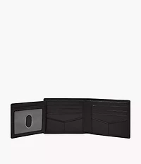 Derrick Leather RFID Bifold with Flip ID Wallet