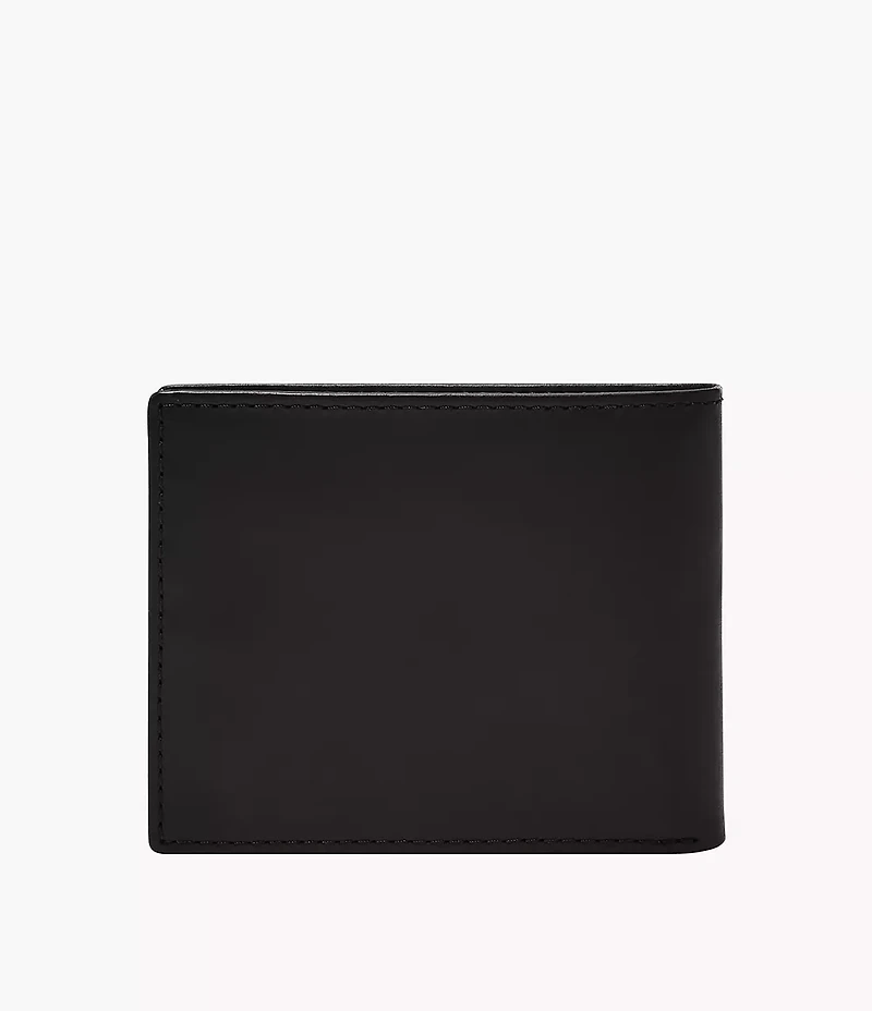 Derrick Leather RFID Bifold with Flip ID Wallet