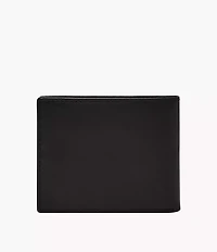 Derrick Leather RFID Bifold with Flip ID Wallet