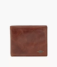 Ryan Leather RFID Flip ID Bifold Wallet