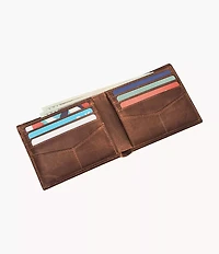 Derrick Leather RFID Passcase Wallet