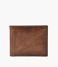 Derrick Leather RFID Passcase Wallet