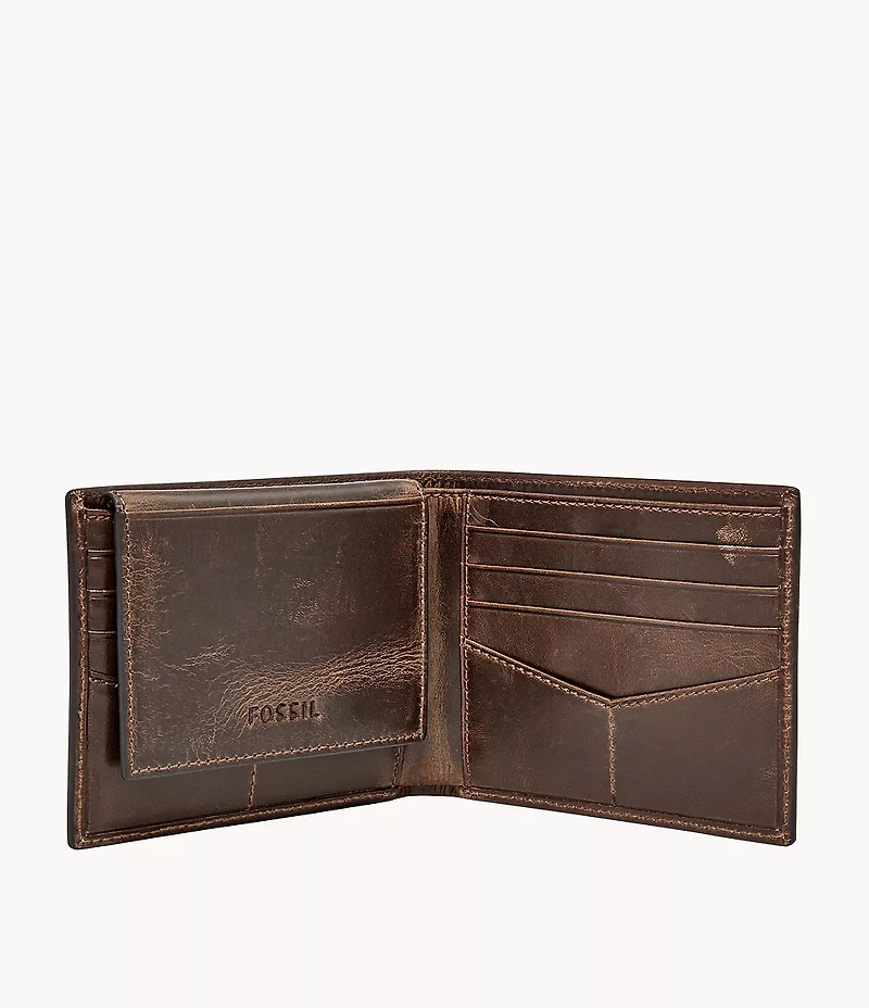 Derrick Leather RFID Passcase Wallet