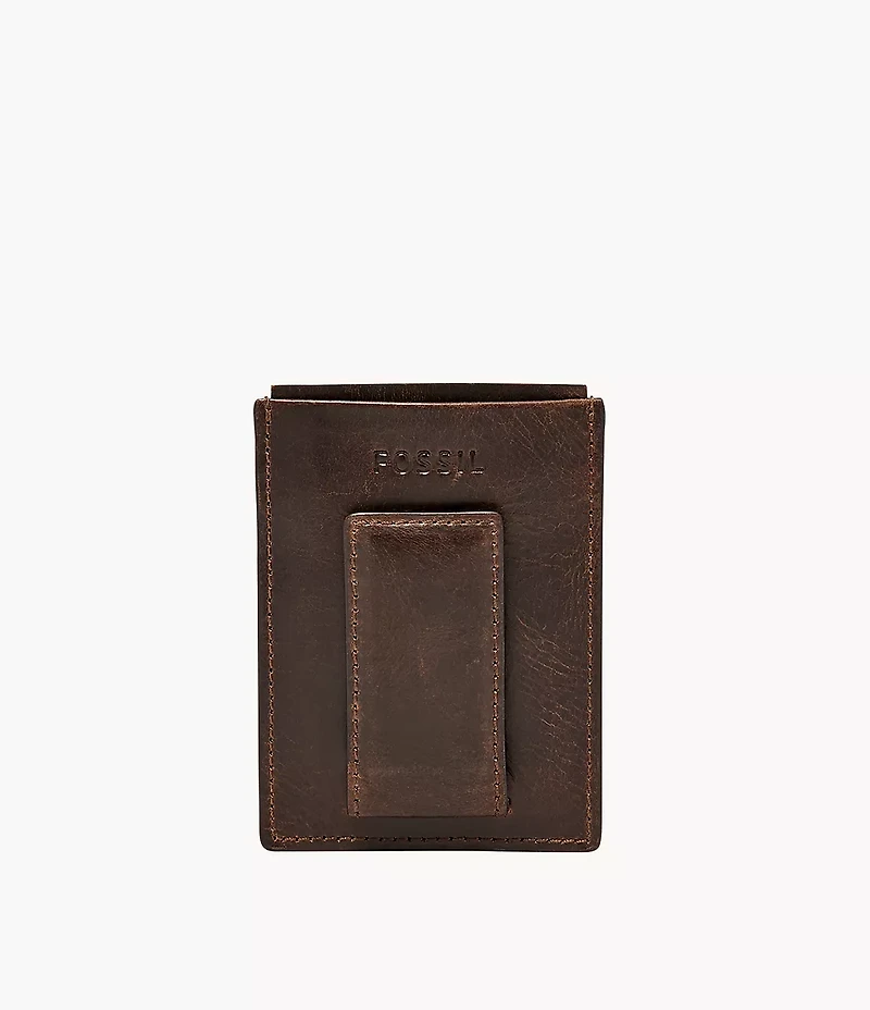 Derrick Leather RFID Magnetic Card Case Wallet