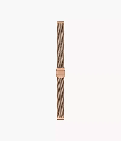 12mm Rose Gold-Tone Stainless Steel Mesh Bracelet