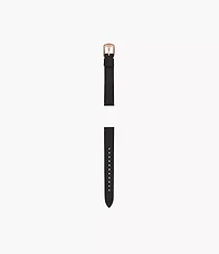 14mm Black LiteHide™ Leather Strap