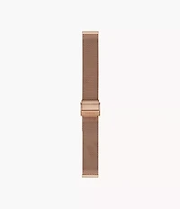 16 mm Rose-Gold-Tone Steel Mesh Bracelet