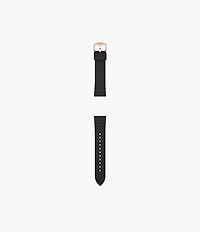 18mm Black Silicone Strap