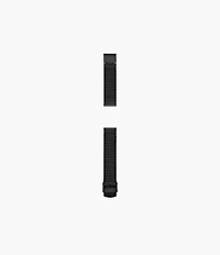 18mm Black Stainless Steel Mesh Bracelet