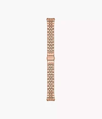 18mm Rose Gold-Tone Stainless Steel Bracelet