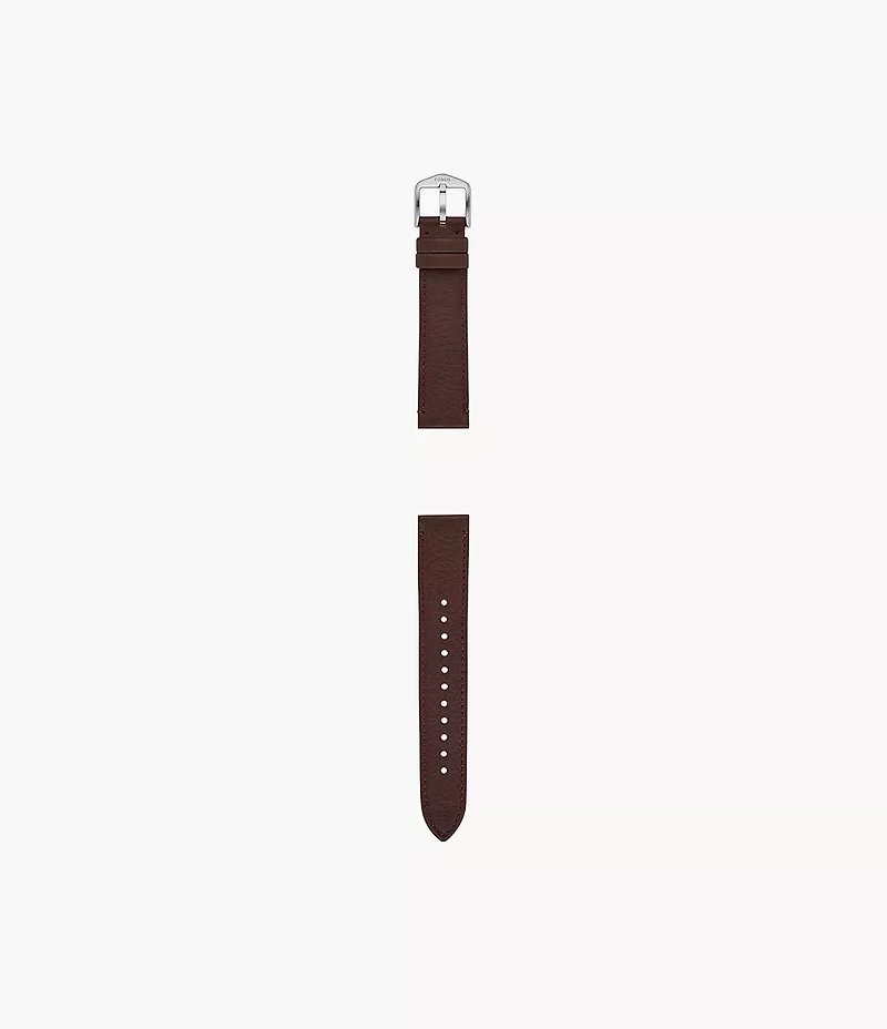 18mm Dark Brown LiteHide™ Leather Strap