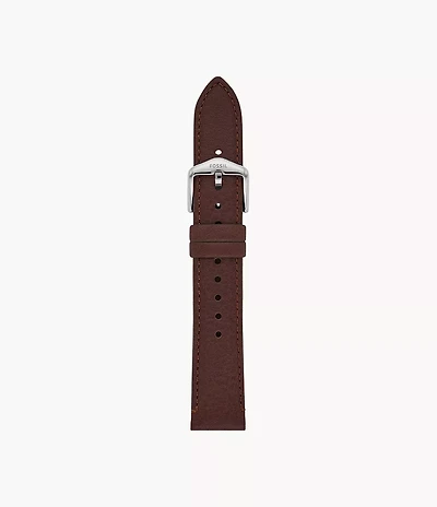 18mm Dark Brown LiteHide™ Leather Strap