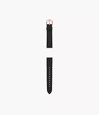 18mm Black LiteHide™ Leather Strap